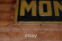 Chicoree Mondiale Embossed Antique Sign Tin Tacker Advertising Store Display Old