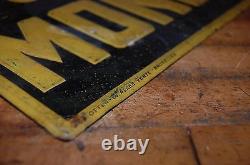 Chicoree Mondiale Embossed Antique Sign Tin Tacker Advertising Store Display Old