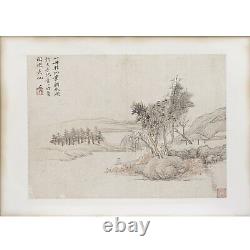 Chinese Antique Fine Paintings 18th /19th Century Qing Watercolour Old Master