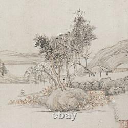 Chinese Antique Fine Paintings 18th /19th Century Qing Watercolour Old Master
