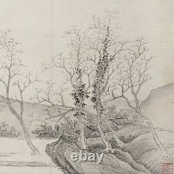 Chinese Antique Fine Paintings 18th /19th Century Qing Watercolour Old Master