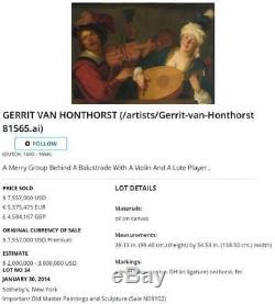 Circle Gerrit van Honthorst (1592-1656) Antique Old Master Oil Painting Portrait