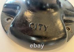 City of Chicago 12 Metal Sign Base-Original Antique-Very Old! -Must See