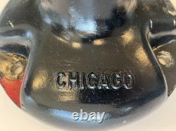 City of Chicago 12 Metal Sign Base-Original Antique-Very Old! -Must See