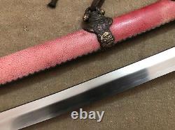 Collectable Japanese Samurai Old Sword Fishskin SAYA Signed Tang Sharp blade