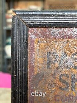 Collectible Antique Old Passing Show Adv. Lithograph Tin Metal Sign Board Framed
