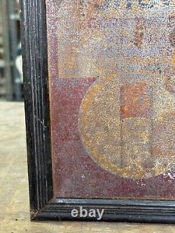 Collectible Antique Old Passing Show Adv. Lithograph Tin Metal Sign Board Framed