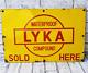 Collectible Lyka Vintage Porcelain Enamel Original Sign Board Antique Old Sign