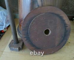 Complete Old Primitive Wood Wooden Butter Churn w Funky Country Farm Chicken