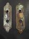 Doorknob & Lock Matching Back Plates Sargent Co. Solid Brass Hardware Victorian
