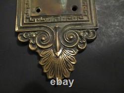 DOORKNOB & LOCK matching BACK PLATES Sargent Co. SOLID BRASS hardware VICTORIAN