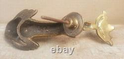 Door Knocker Koi Fish English maritime nautical architectural ENGLAND brass antq