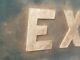 Exit Sign 18 Wood Country Court House Attorney Lawyer Barrister Judge Antique