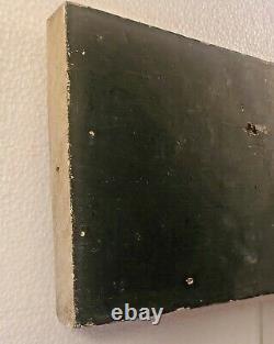 EXIT sign 18 WOOD country court house attorney lawyer barrister judge antique
