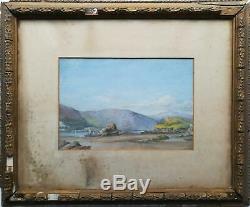 E. Hesketh, 3 X 1883 Original Old Antique Coastal Landscape Watercolour Painting