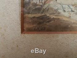 E. Hesketh, 3 X 1883 Original Old Antique Coastal Landscape Watercolour Painting