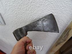 Early 18th Century Round Pole Forged Iron Trade Axe Old Antique