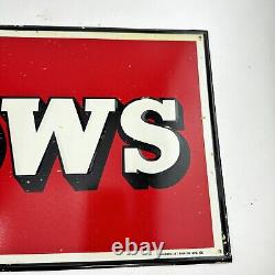 Early 1930's Antique New Old Stock Brinly Plow Farm Sign Tin Advertising Dealer