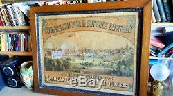 Early American 1830'-40's OLD Hartford Fire Insurance Sign. RARE