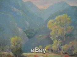 Early California Painting Antique Impressionist Landscape American 1930's Old