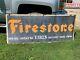 Early Original Antique Vintage 6' Firestone Tire Sign Car Truck Old Gas Oil Wow