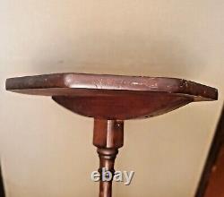 Early candle stand octagonal Cohasset colonial table