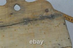 Early wall box scrubbed pine natural hand made old snipe hinges 19th original