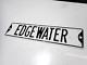 Edgewater 6 X 24 Vintage Old Street Sign Used