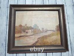 Edmund Froese Antique Oil Painting In Old Sussex Framed 8x 10
