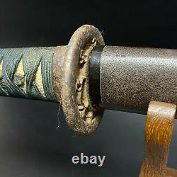 Edo Old Signed Wakizashi 50cm Koshirae Katana Antique Japan