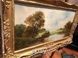 FINE OIL PAINTING By DAVID BATES ANTIQUE 19th CENTURY BRITISH OLD MASTER PIECE