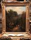 Fine Original Antique 19th Century British Old Master Oil Painting River Scene