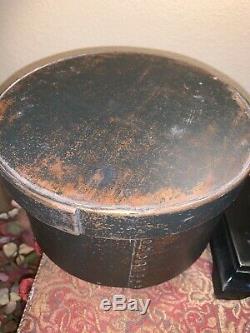 Fabulous Primitive Antique LARGE PANTRY BOX in Original Old Paint Thick Walled