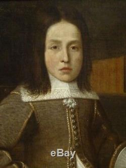 Fine 16th 17th Century Italian Old Master Boy & Book Portrait Antique Painting