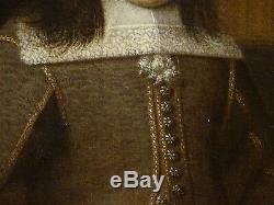 Fine 16th 17th Century Italian Old Master Boy & Book Portrait Antique Painting