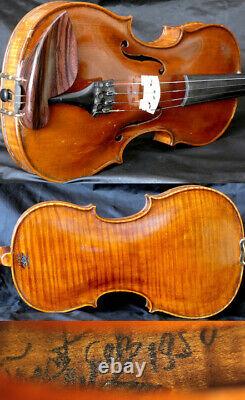 Fine 4/4 Master Old Bohemian violin, Hand Signed c. 1950 Fiddle