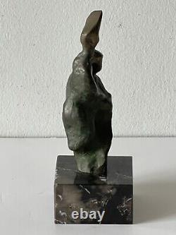 Fine Antique MID Century Modern Art Abstract Bronze Sculpture Old Vintage Signed