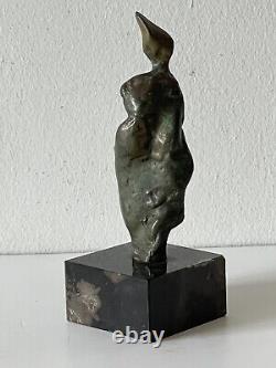 Fine Antique MID Century Modern Art Abstract Bronze Sculpture Old Vintage Signed