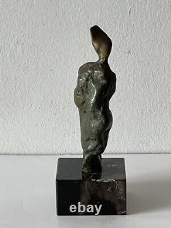 Fine Antique MID Century Modern Art Abstract Bronze Sculpture Old Vintage Signed