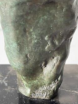 Fine Antique MID Century Modern Art Abstract Bronze Sculpture Old Vintage Signed