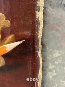Fine Antique Old 19th c. Floral Flowers Fruit Still Life Oil Painting, Signed