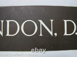 GEO J LONDON DDS Antique Bronze Sign Dentist Dental ESSEX FELLS BRONZE GUILD NJ