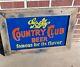 Goetz Beer Vintage Sign Country Club Light Bar Store Antique Rare Glass Old Old
