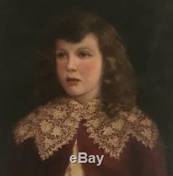 Gorgeous antique portrait of 4 year old John Burkhead. Dated 1898 by C. H. Parker