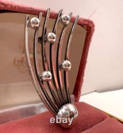HALLEY's COMET RARE ANTIQUE BROOCH OLD ESTATE STERLING SILVER SHOOTING STAR SIGN