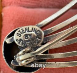 HALLEY's COMET RARE ANTIQUE BROOCH OLD ESTATE STERLING SILVER SHOOTING STAR SIGN