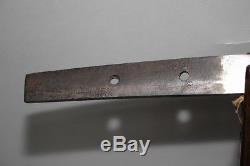 (HY-4) Old WAKIZASHI Blade OSAFUNE sign EIROKU 2year (458years old)