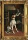 Hand-painted Old Master-art Antique Animal Oil Painting Dog On Canvas 24x36