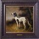 Hand-painted Old Master-art Antique Oil Painting Hunt Dog On Canvas 24x24