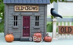 Harold Turpin American Folk Art Old Crows House With Crow Fence & Crow Flag Po